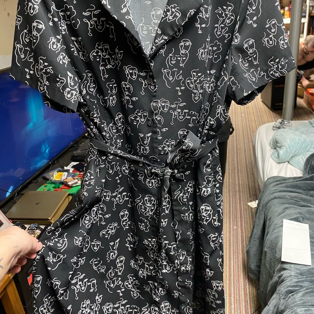 A new day collared button up T-shirt dress